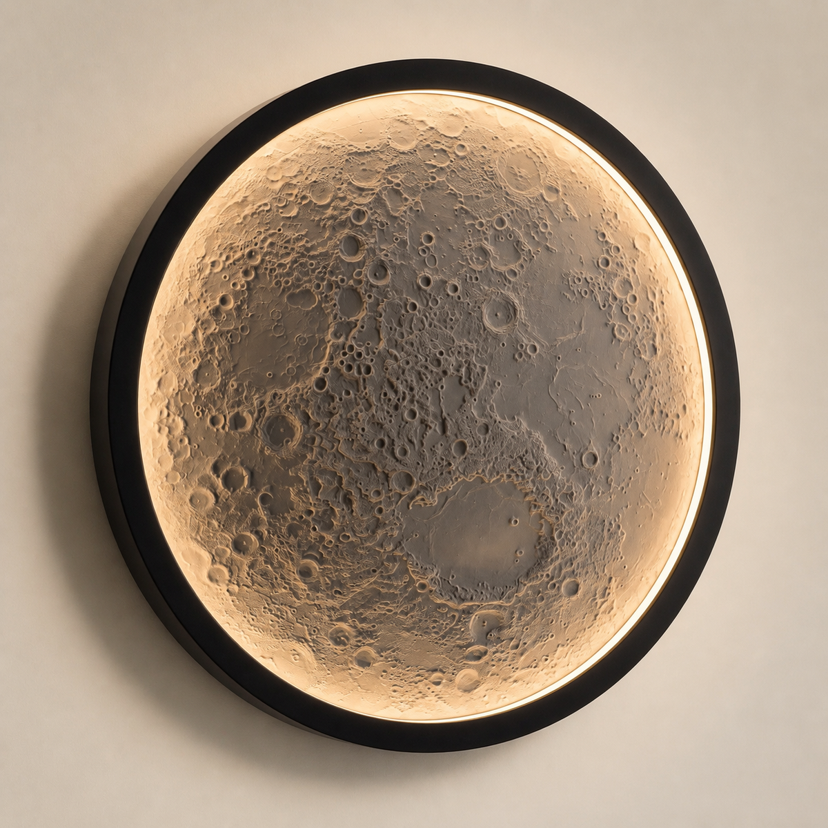 A wall object for the hours after daylight.