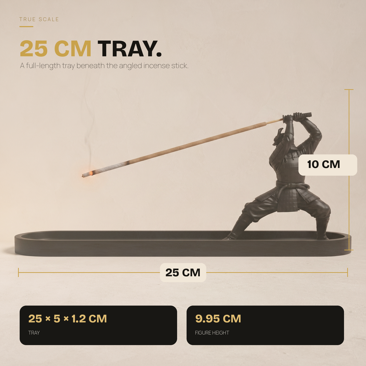 RONIN samurai incense holder