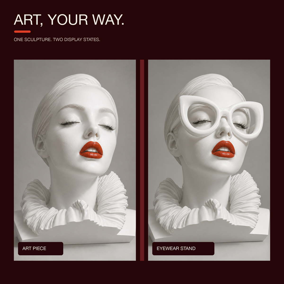 Your frames become part of the portrait.
